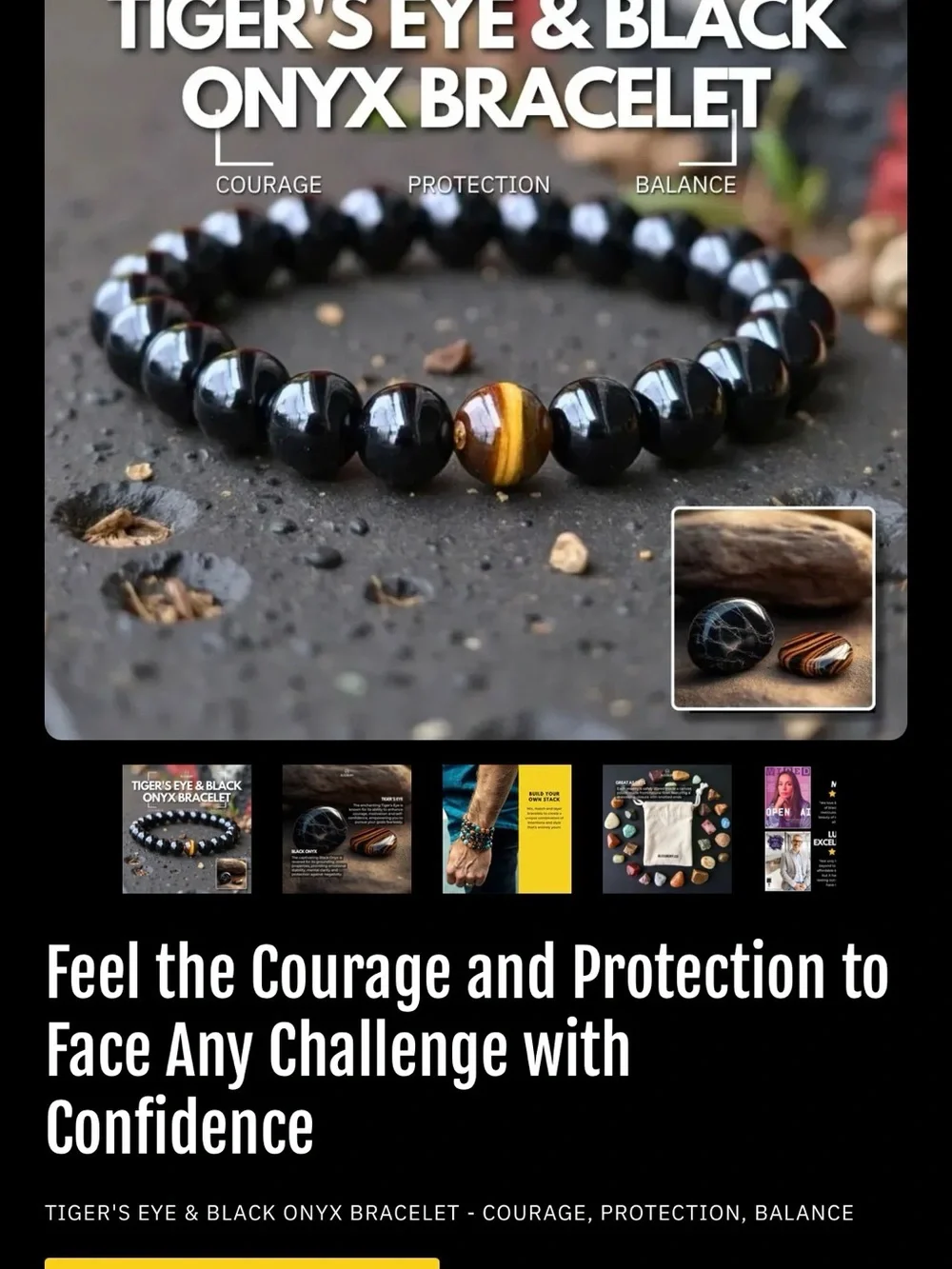 Black Beaded Bracelet with Brown Accent - Women Jewelry Bracelets